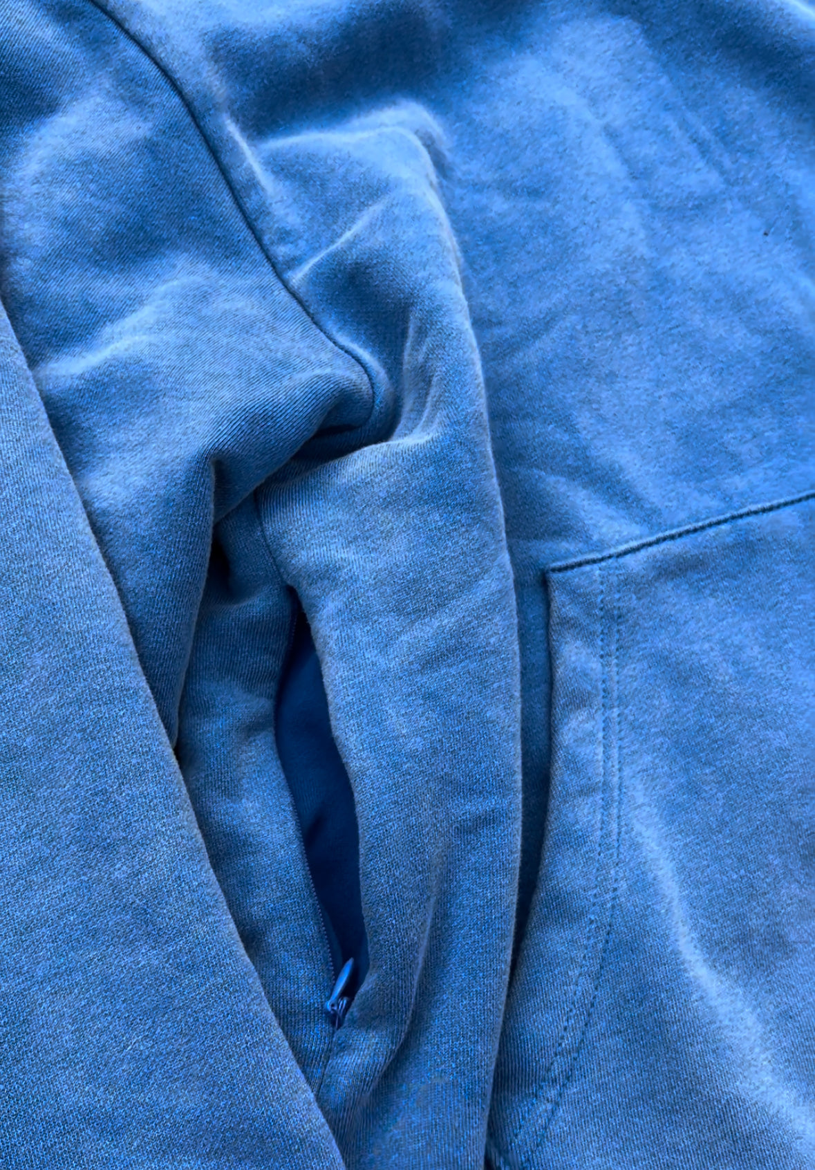 Double Layered Hoodie Blue