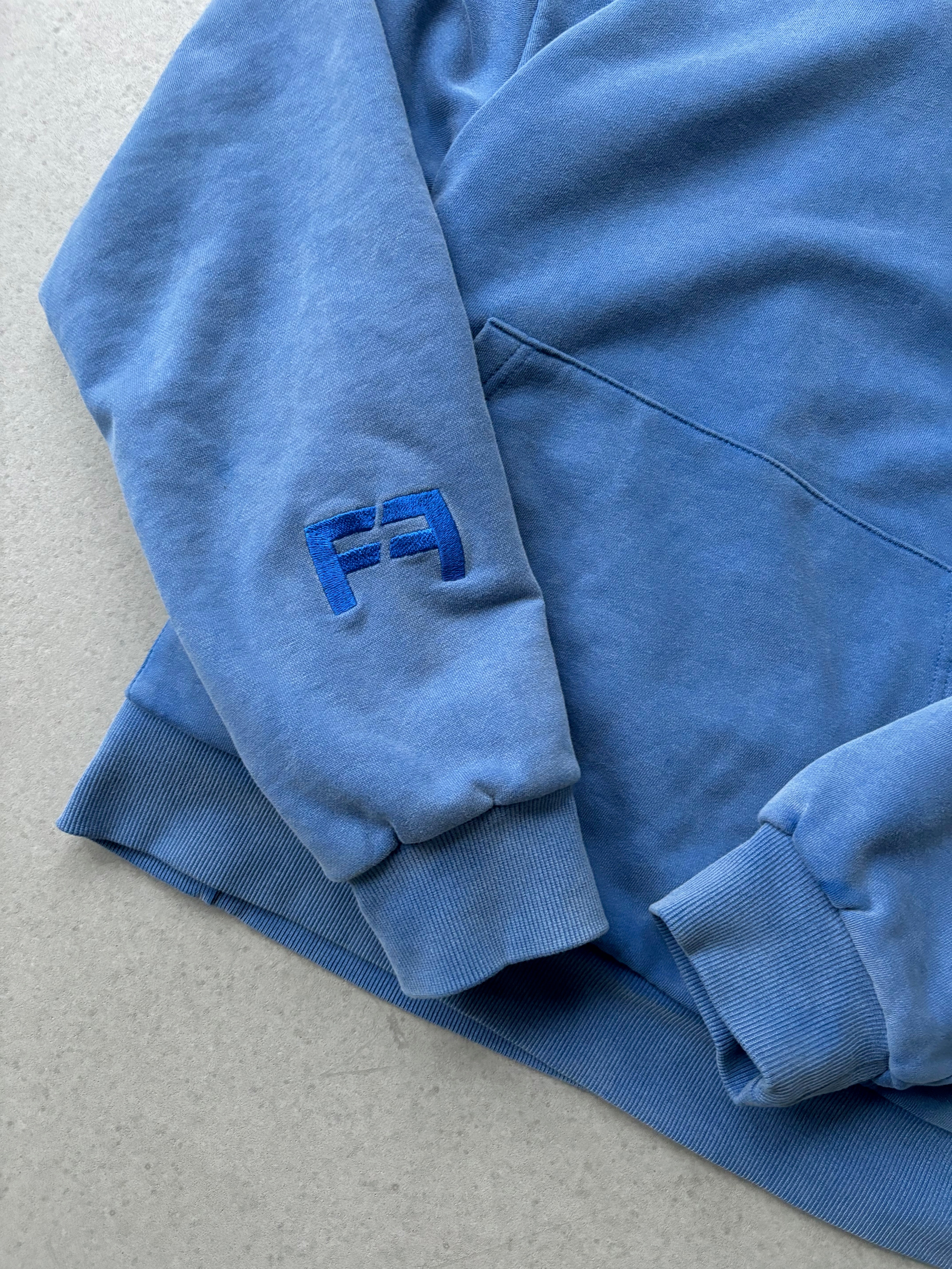 Double Layered Hoodie Blue